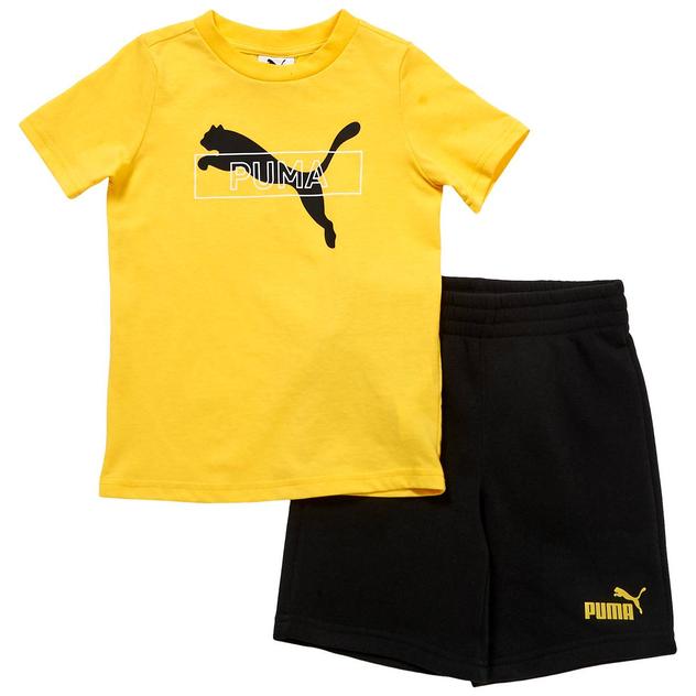 Boys (4-7) Puma® 2Pc Jersey Tee & Knit Shorts Set - Sunny Yellow