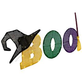 Northlight Seasonal 50in. LED Tinsel ''Boo'' Outdoor Decor