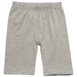 Girls (4-6x) Pink Angel™ single bike shorts - medium grey