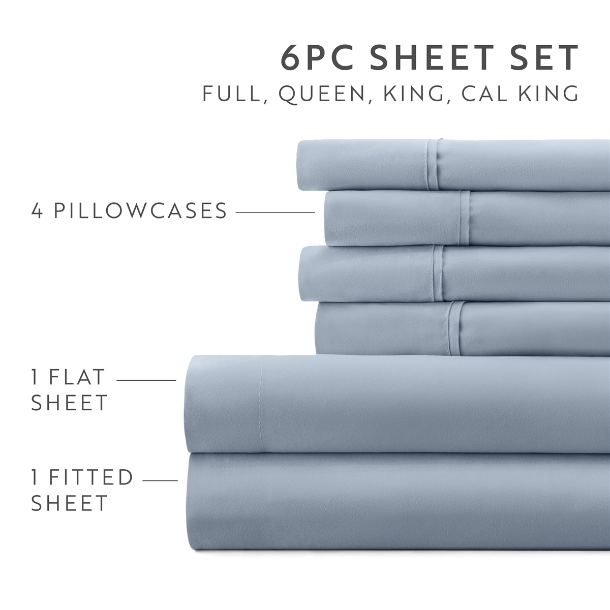 Soft Essentials 6pc. Luxury Ultra Soft Sheet Set
