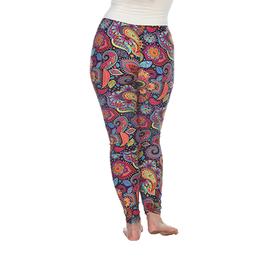 Plus Size White Mark Printed Leggings