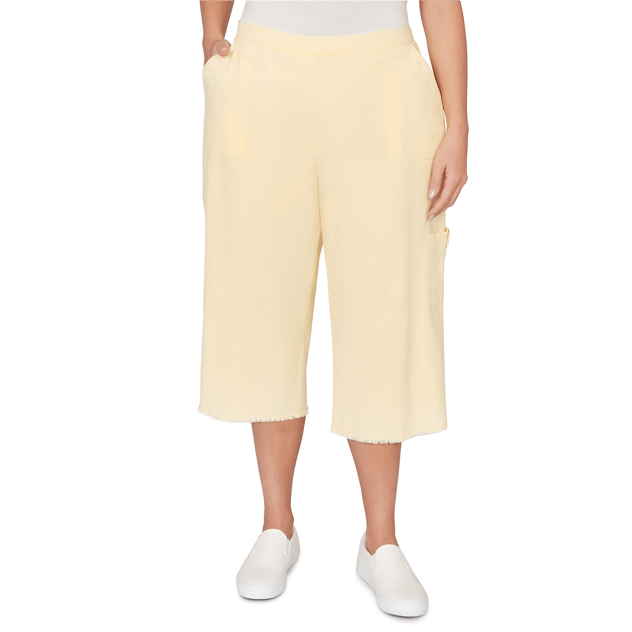Plus Size Alfred Dunner Out Of The Blue Straight Leg Cargo Capris