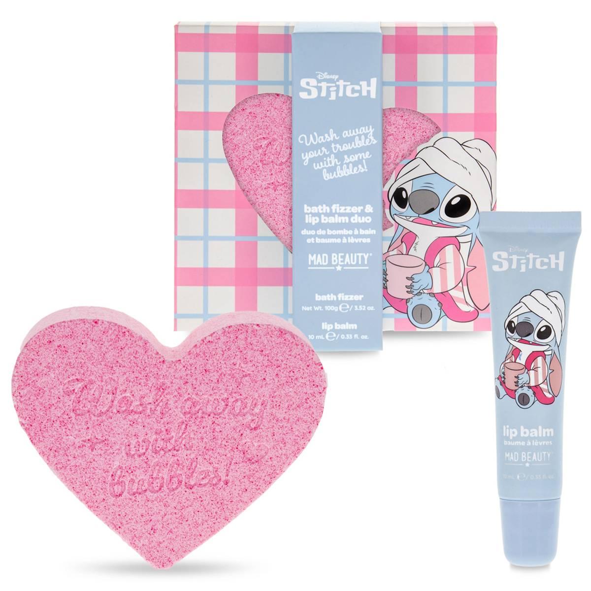 Mad Beauty Disney Stitch Pamper Fizzer & Lip Balm Duo Set