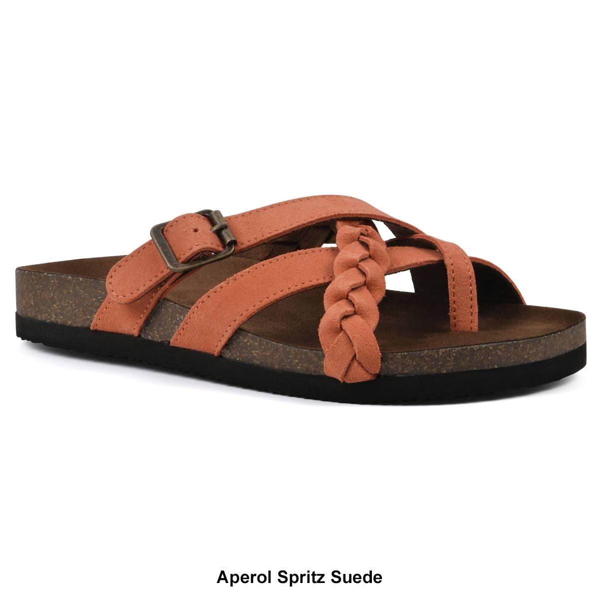 Womens White Mountain Harrington Footbed Slide Sandals