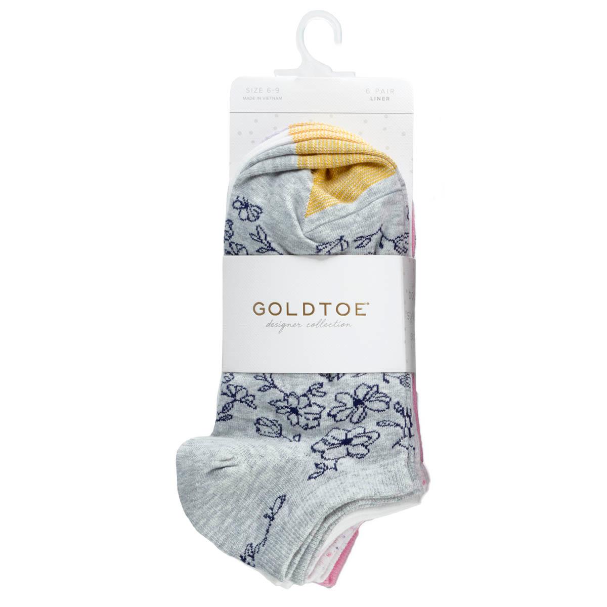 Womens Gold Toe(R) 6pk. Magnolia Liner