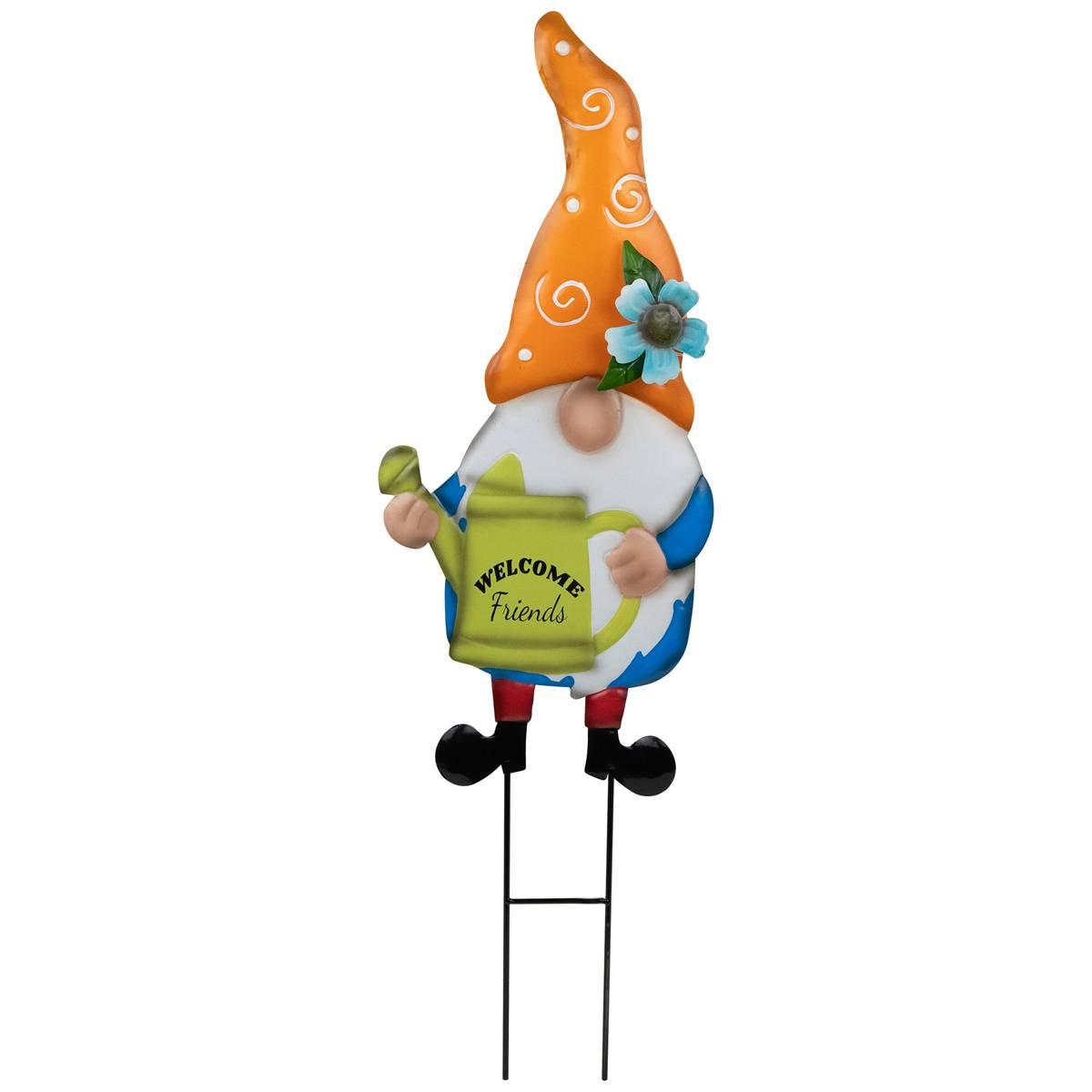 Northlight Seasonal Welcome Friends Gnome Garden Stake