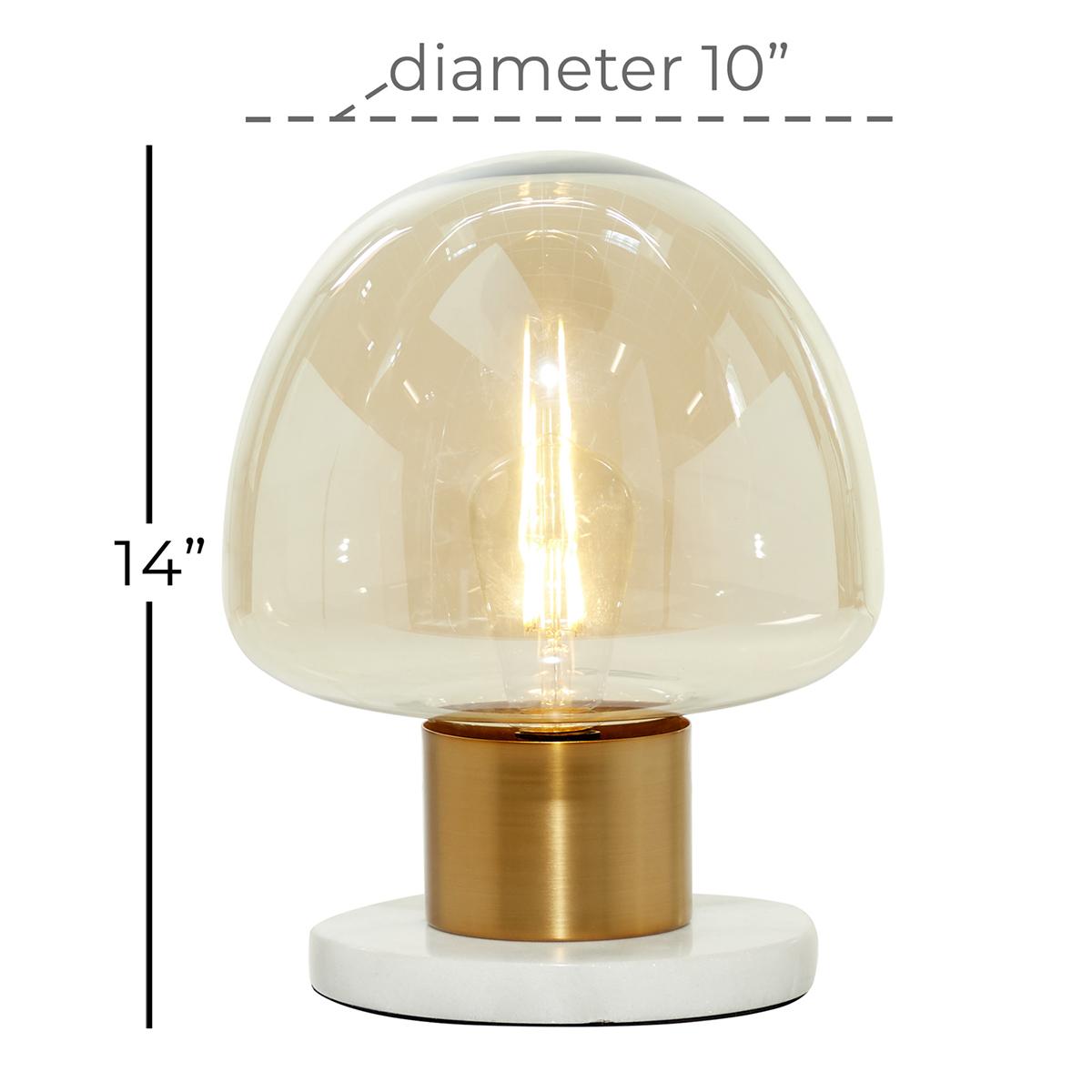 9th & Pike® Gold Metal Modern Table Lamp