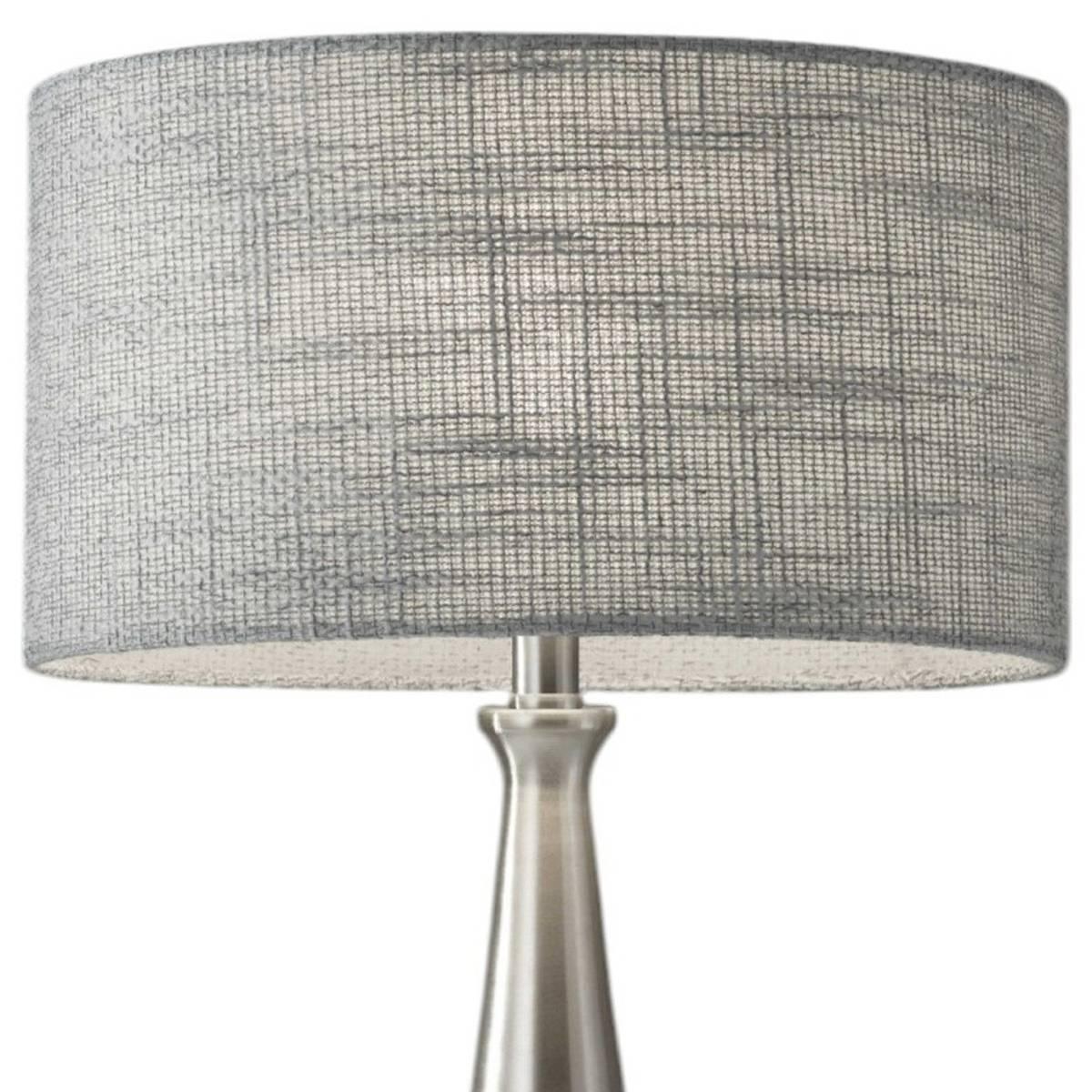 HomeRoots 22in. Silver Metal Base Table Lamp