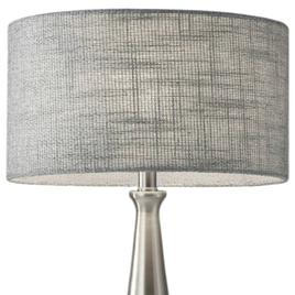 HomeRoots 22in. Silver Metal Base Table Lamp