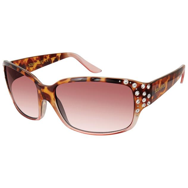 Womens SOUTHPOLE Plastic Rectangle Sunglasses