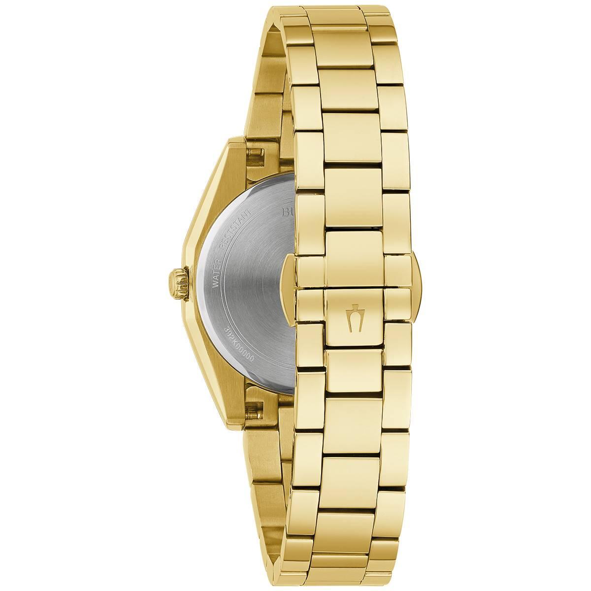 Womens Bulova Surveyor Gold-Tone Bracelet  Watch - 97P172