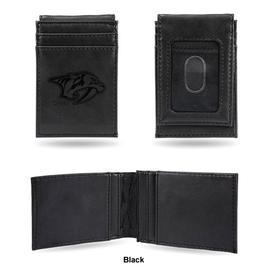 Mens NHL Nashville Predators Faux Leather Front Pocket Wallet