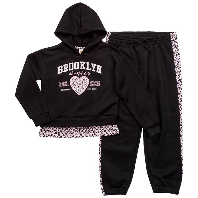 Girls (7-16) Sweet Butterfly® 2pc. Brooklyn Hoodie & Joggers Set