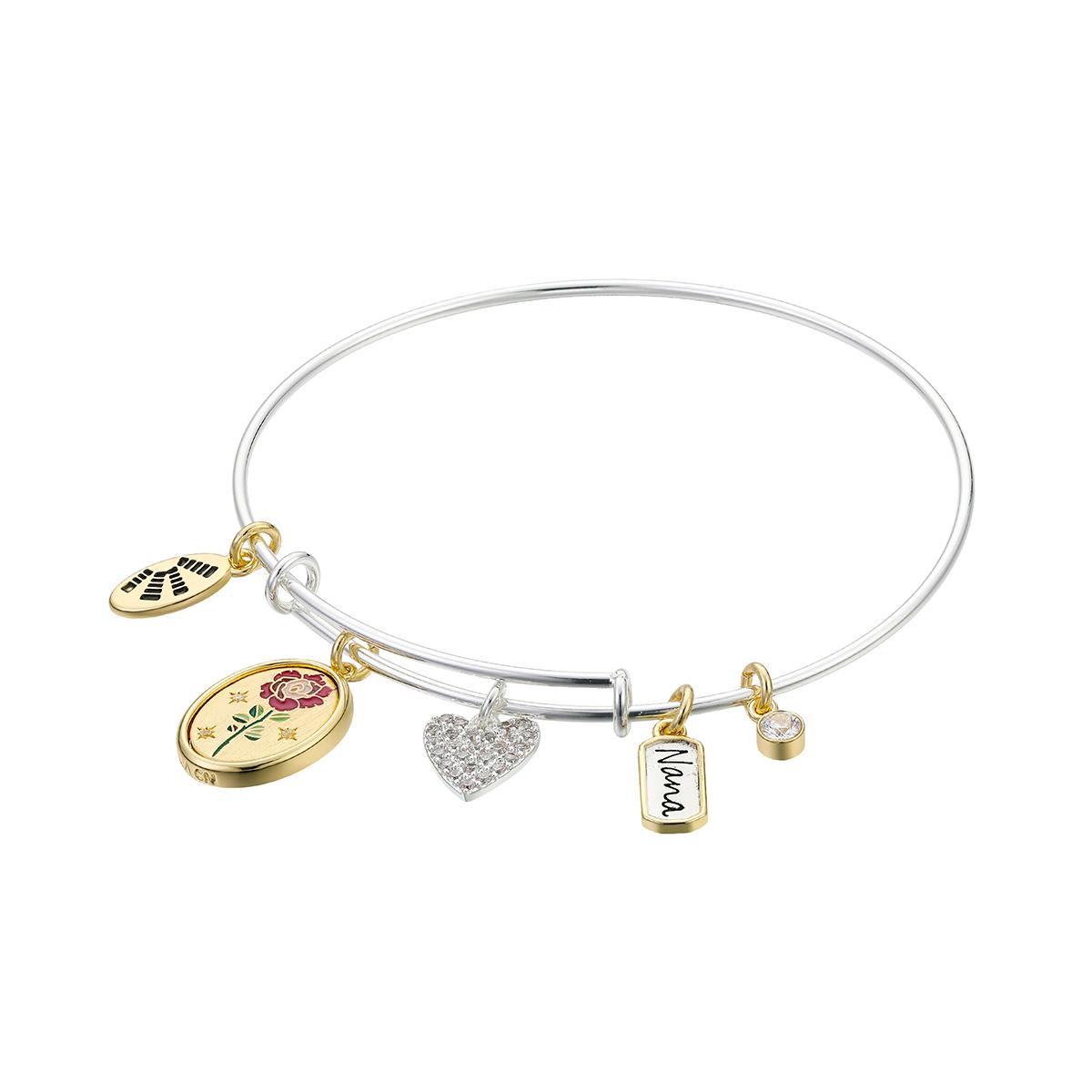 Shine Beauty Nana Enamel Flower & Cubic Zirconia Bracelet