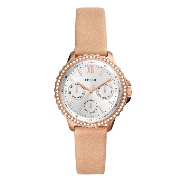 Womens Fossil Izzy Rose Gold-Tone Multifunction Watch - ES4888