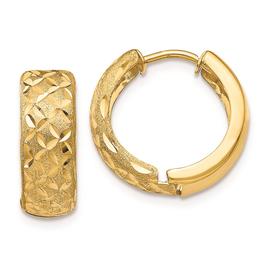 Gold Cassics(tm) 14kt. Yellow Gold 5mm Hinged Hoop Earrings