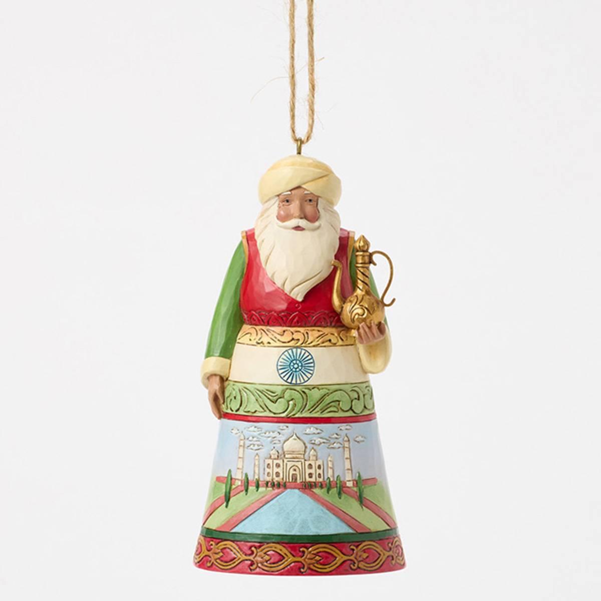 Jim Shore Santa Around World India Christmas Ornament