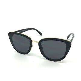 Womens Fanta Eyes Cat Eye Sunglasses w/ Metal Inlay