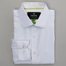 Mens Tom Baine Regular Fit Performance Dress Shirt - Yellow Plaid