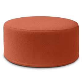 Jaxx Candler 36in. Luxe Boucle Round Couch Ottoman