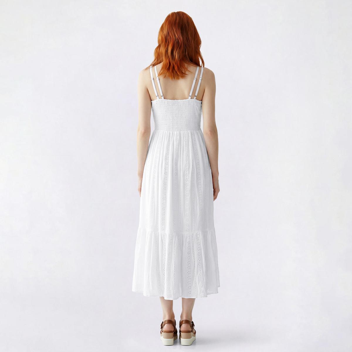 Juniors Angie Illusion Waist Double Midi Dress