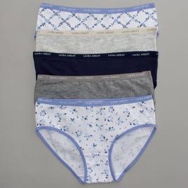Womens Laura Ashley® 5pk. Cotton Bikinis Panties LS9540-5PKJG
