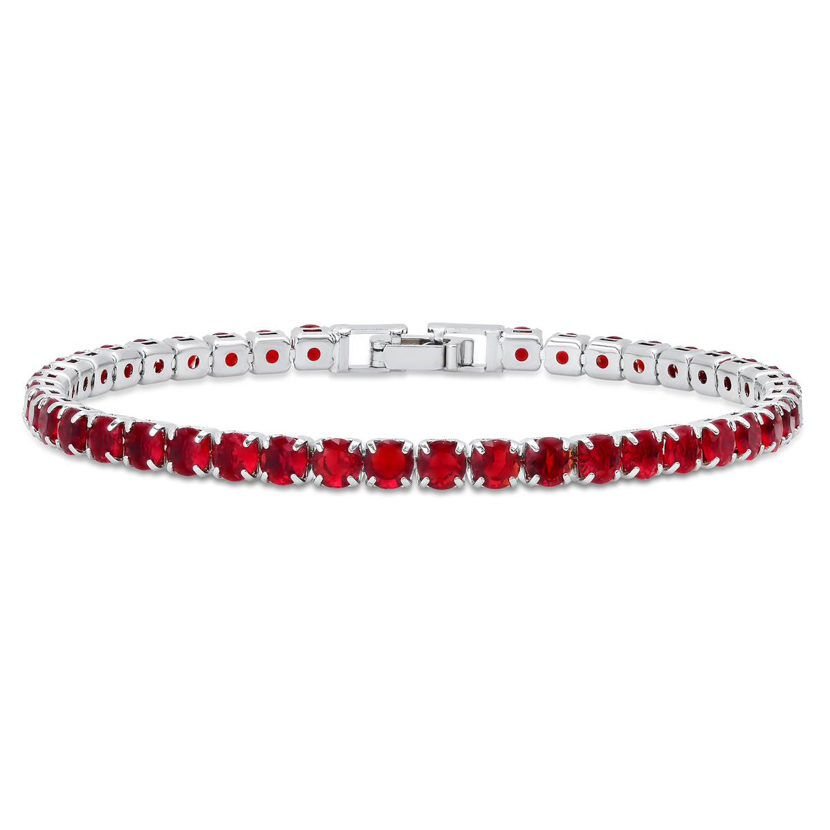 Saffron CZ Stone Tennis Bracelet