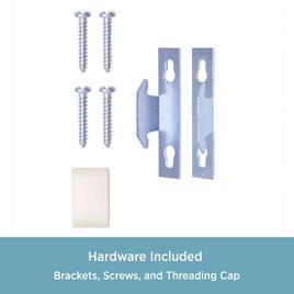 Single 3 1/2in. Lockseam Curtain Rod