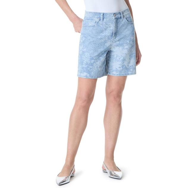Womens Gloria Vanderbilt Amanda Floral Denim Shorts