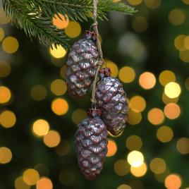 Northlight Seasonal Rust Mercury Christmas Pine Cone Ornament
