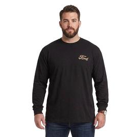 Mens Big & Tall Buckhorn River Ford Long Sleeve Tee - Black