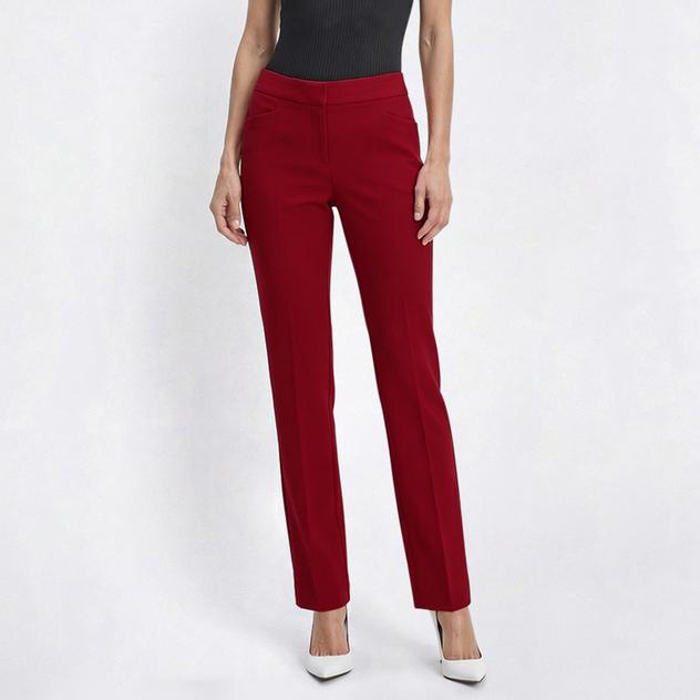 Petite Kasper Fly Front Slim Dress Pants