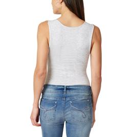 Juniors Wallflower Square Neck Padded Cup Tank Top
