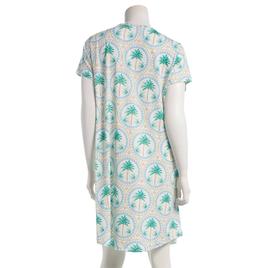 Womens MUK LUKS® Short Sleeve Lotus Palm Tile Nightshirt