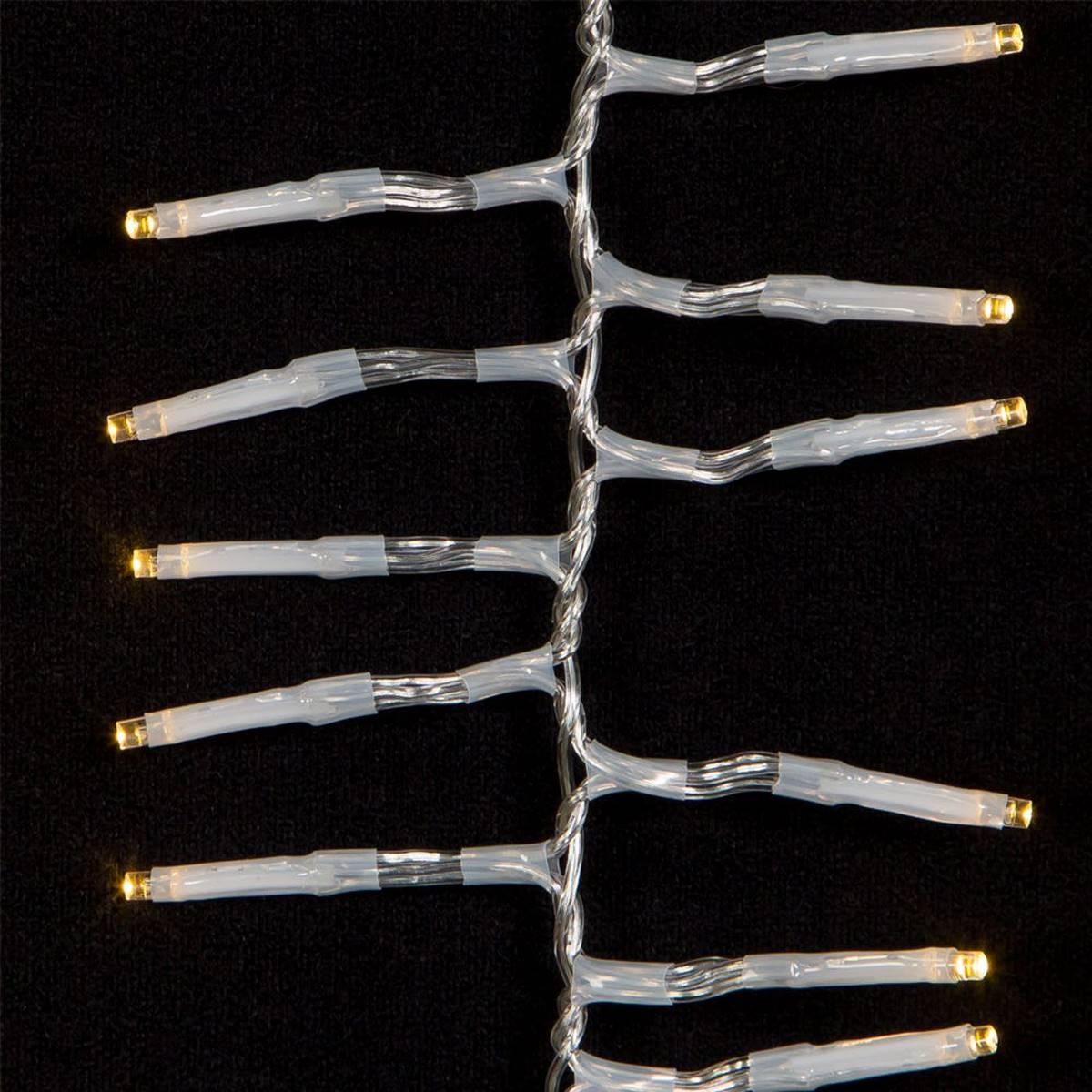 Kurt S. Adler 32.8ft. White LED Cluster Garland Lights