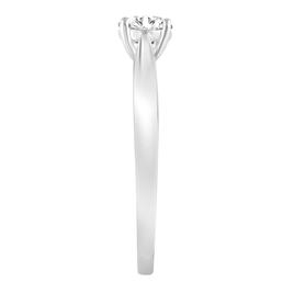 Nova Star® Sterling Silver Lab Grown Diamond Solitaire Ring