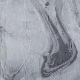 Carrara Marble Print Crushed Voile Rod Pocket Curtain Panels