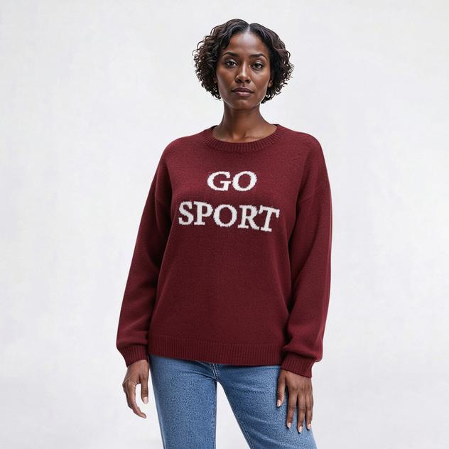 Womens Ninety Clothing Long Sleeve Go Sport Sweater