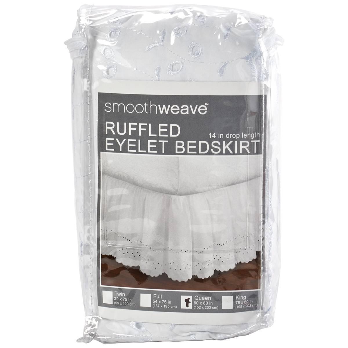 Ruffled Eyelet Bed Skirt