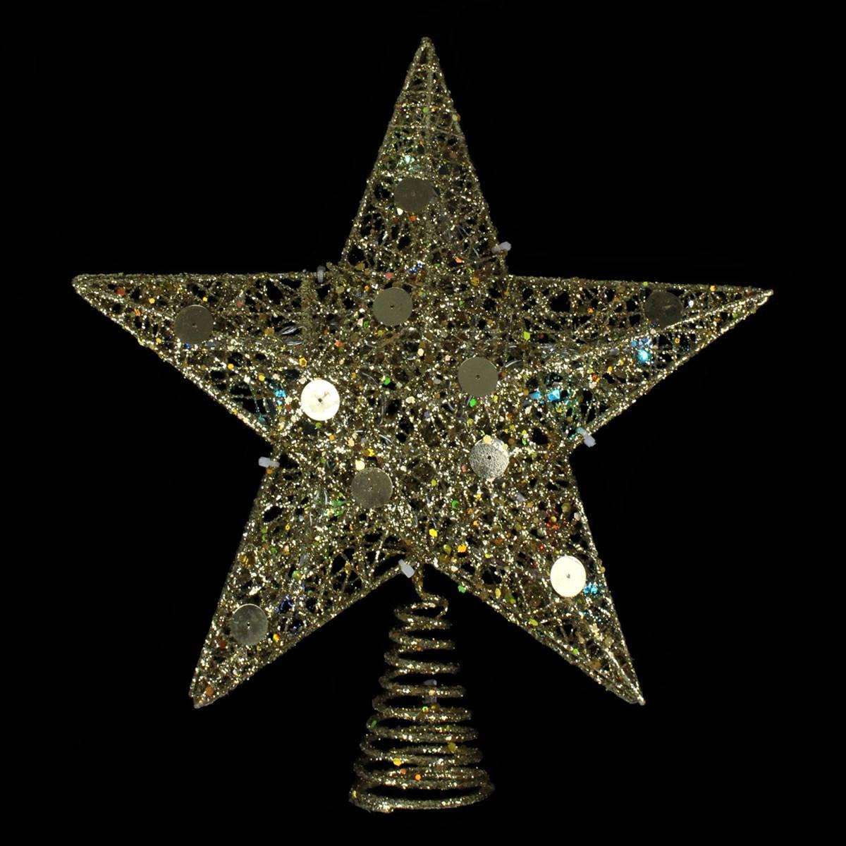Northlight Seasonal Gold Glittered Star Christmas Tree Topper