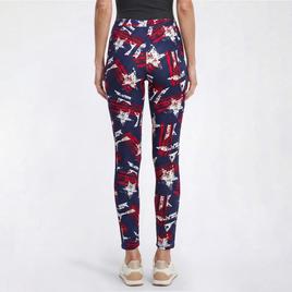 Womens Runway Ready Stripe Star Side Pocket Leggings