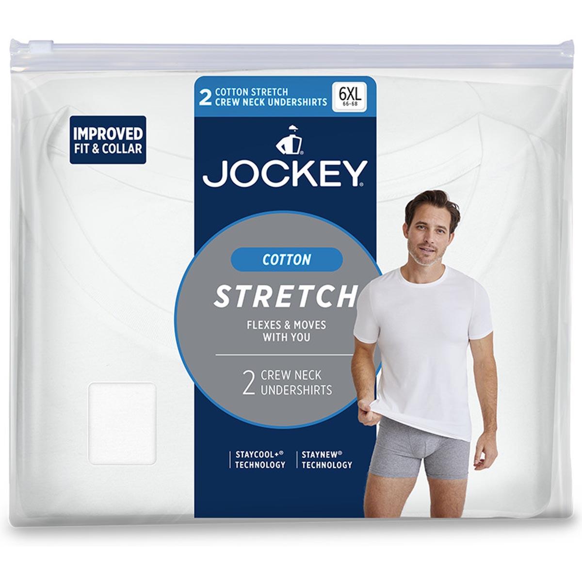 Mens Big Man Jockey® Cotton Stretch Crew Neck Undershirt