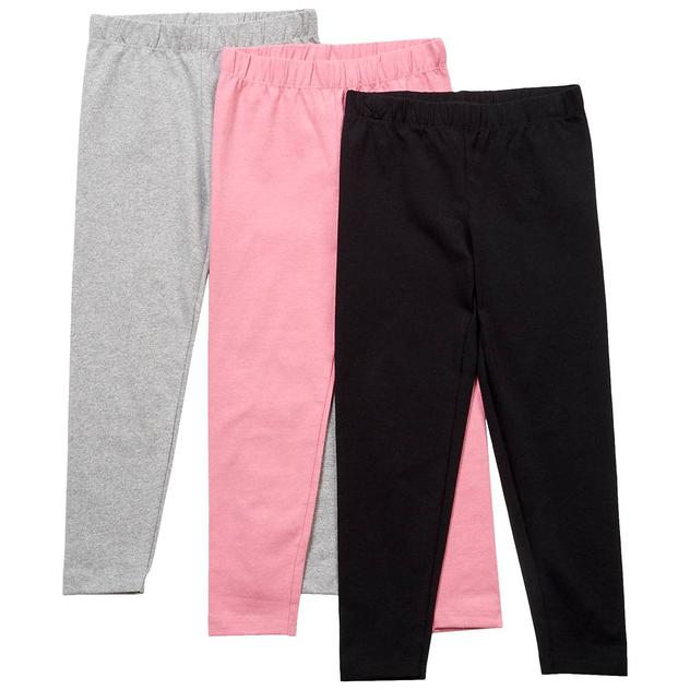Girls (4-6x) Star Ride® 3pk. Solid/Marled Leggings