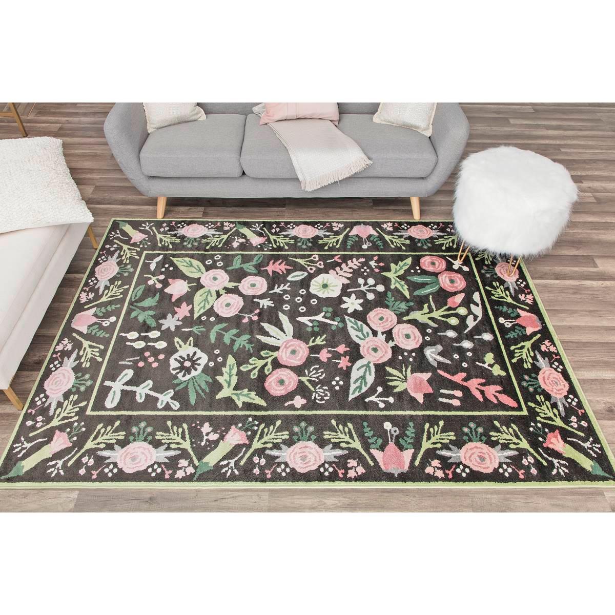 Rugs America™ Valentina Gardenia Pink Onyx Floral Area Rug