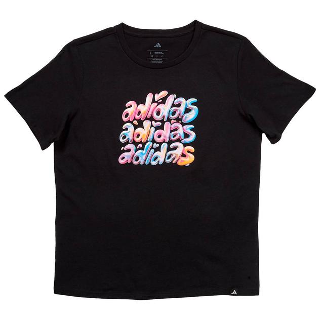 Girls (7-16) adidas® Bubble Oil Spill Short Sleeve Sporty Tee