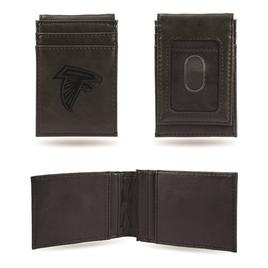 Mens NFL Atlanta Falcons Faux Leather Front Pocket Wallet