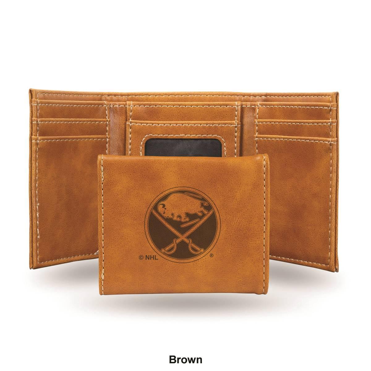 Mens NHL Buffalo Sabres Faux Leather Trifold Wallet