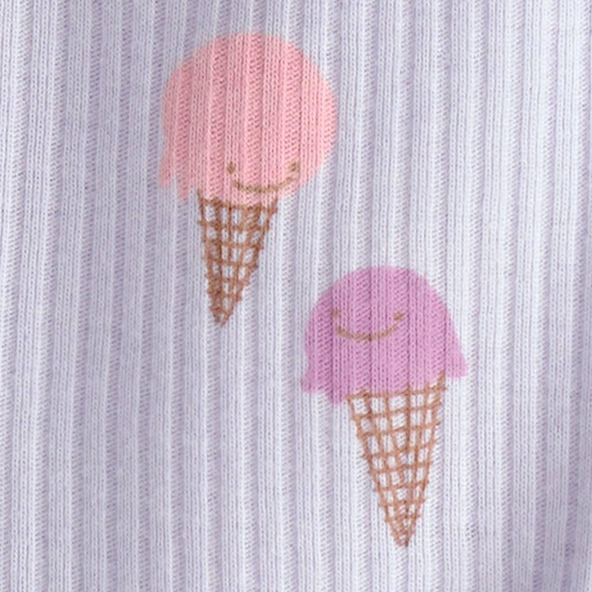Baby Girl (NB-9M) Carter''s® Ice Cream 2 Way Textured Pajamas
