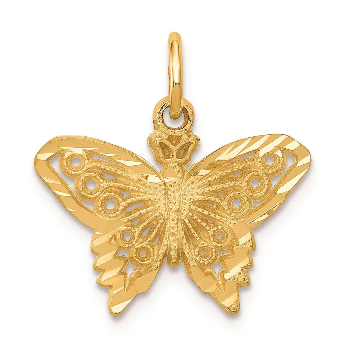 Gold Classics(tm) 14kt. Gold Butterfly Charm