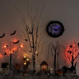 Northlight Seasonal 50in. LED Halloween Branch Tree w/ Bats